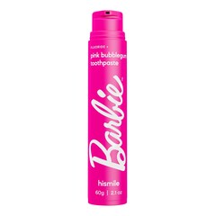 Fluoride + - Pasta de dinti Bubblegum roz Barbie, Hismile
