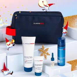 ClarinsMen Baume Super Hydratant & Nettoyant Exfoliant  - Set ingrijire