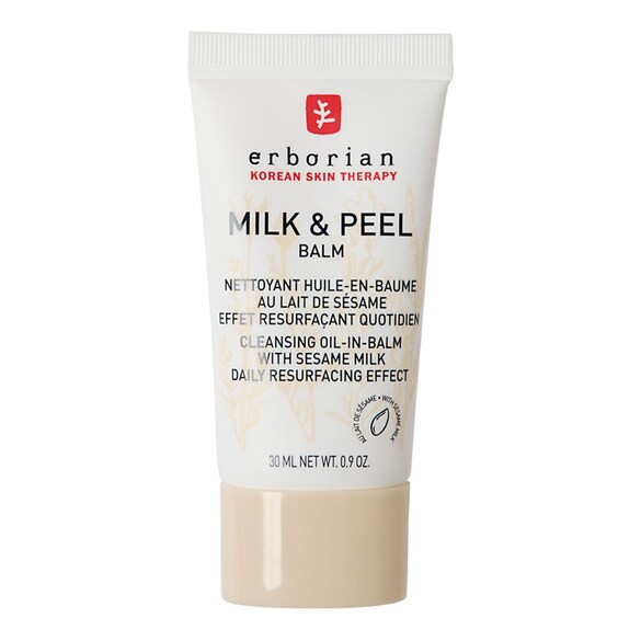 Milk & Peel Balm Travel Size - Mini demachiant cu enzime exfoliante, Erborian