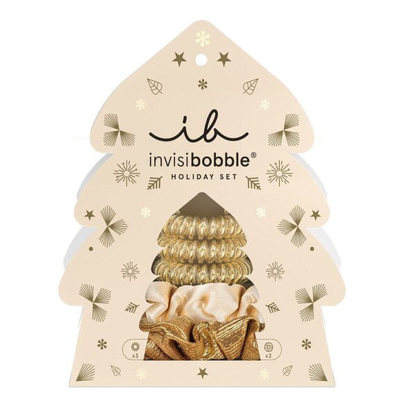 Holiday Set - Ornament de Craciun, elastice pentru par, Invisibobble