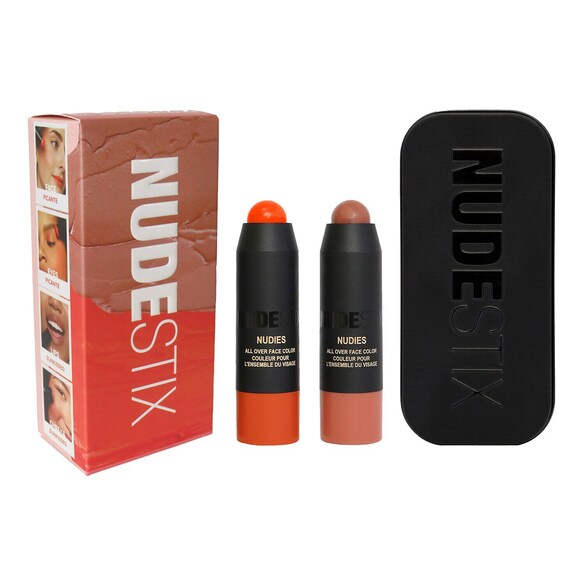 Sunkissed Peach Blush and Bronze 2-Piece Mini Kit - Set Machiaj, Nudestix