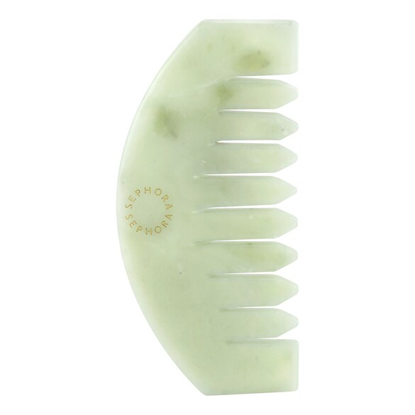 Jade Gua Sha Scalp And Neck - Pieptene Gua Sha, SEPHORA COLLECTION