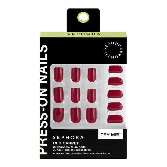 Set de unghii false reutilizabile, plasturi adezivi - Efect de gel, Sephora Collection