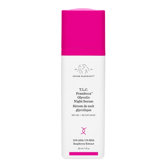 T.L.C. Framboos Glycolic Night Serum- Acid Glicolic, Drunk Elephant