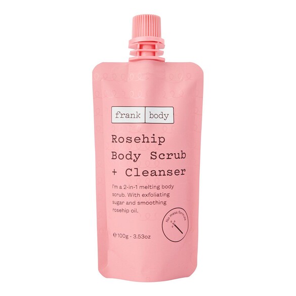 Rosehip Body Scrub & Cleanser - Mini exfoliant pentru corp, Frank Body