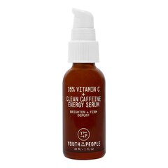 15% Vitamin C + Clean Caffeine Energy - Serum energizant pentru netezire, YOUTH TO THE PEOPLE