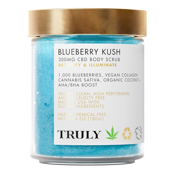 Blueberry Kush Body Scrub - Exfoliant pentru corp detoxifiant, TRULY