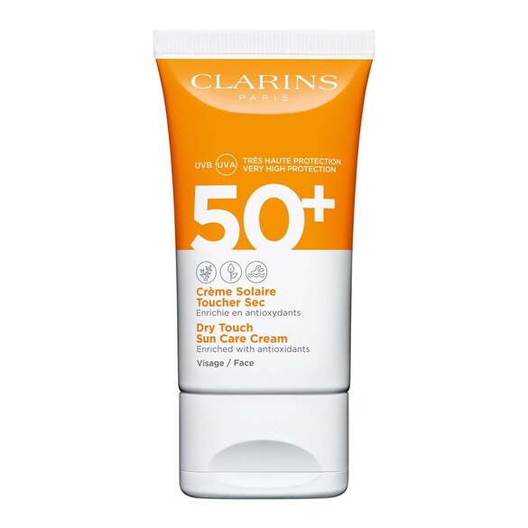 Dry Touch Sun Care Cream for Face UVA/UVB 50+ - Crema pentru fata, Clarins