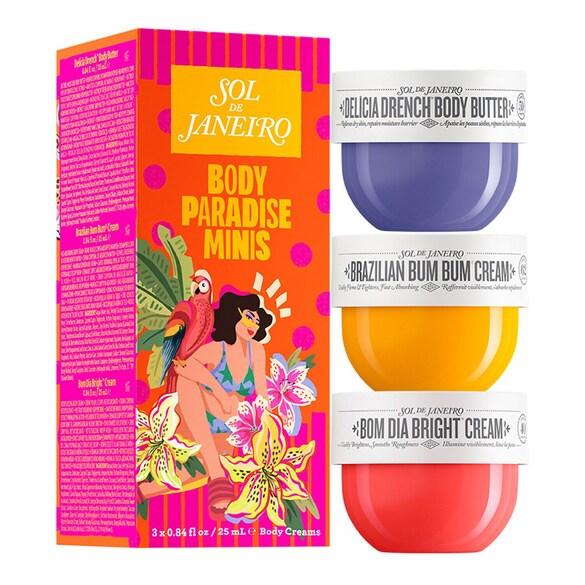 Body Paradise Minis - set de creme hidratante pentru corp, miniaturi, Sol de Janeiro
