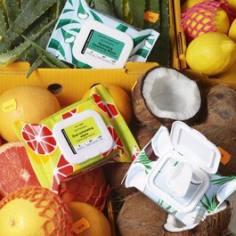 Dual Exfoliating Wipes - Servetele demachiante cu extract de grapefruit