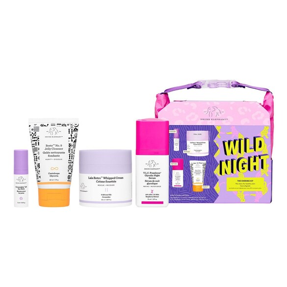 Wild night : The evening kit - Set ingrijire faciala de seara, Drunk Elephant