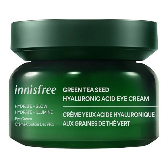 Green Tea Hyaluronic Acid Eye Cream - Crema pentru conturul ochilor, Innisfree