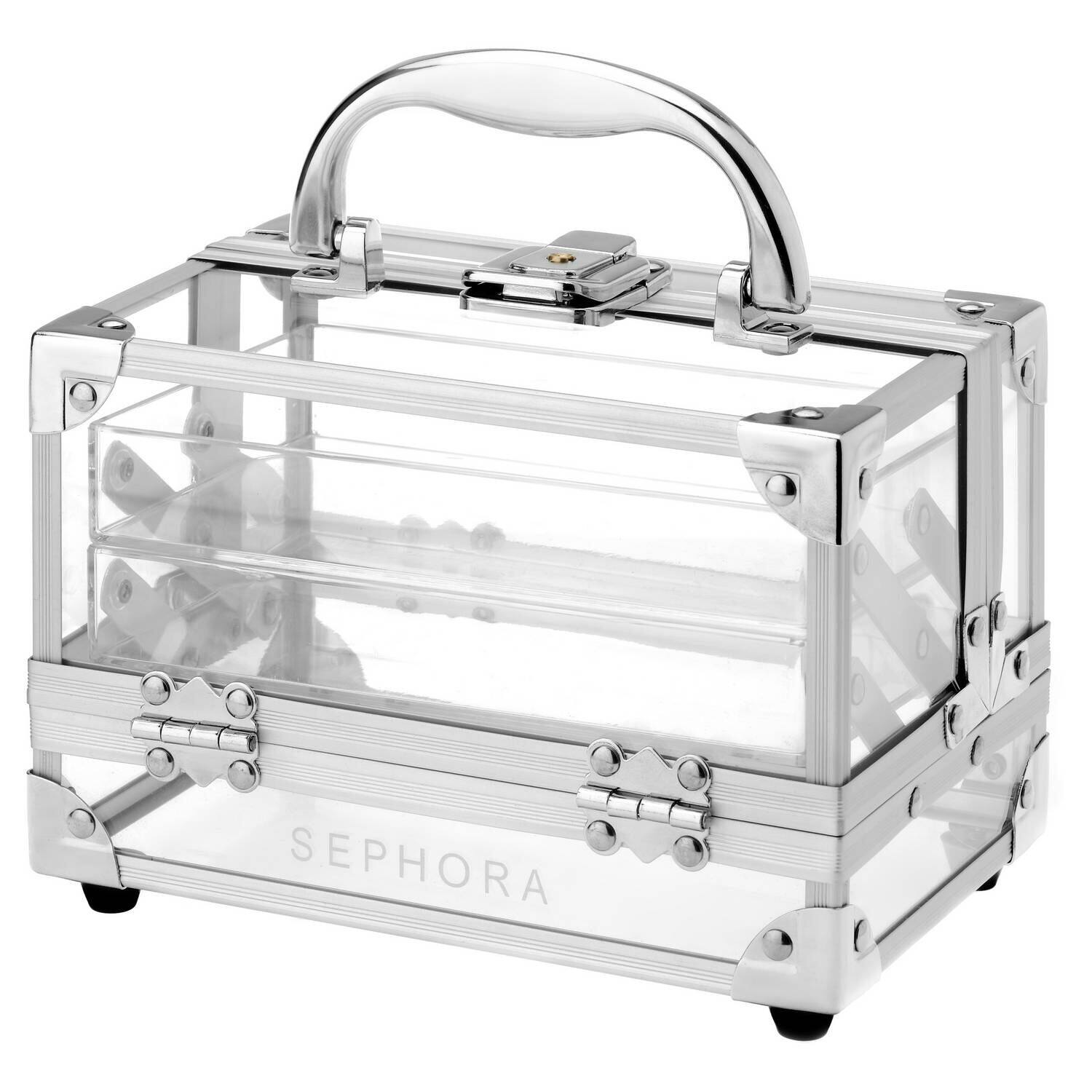Malette en plexiglas transparente - geanta cosmetice