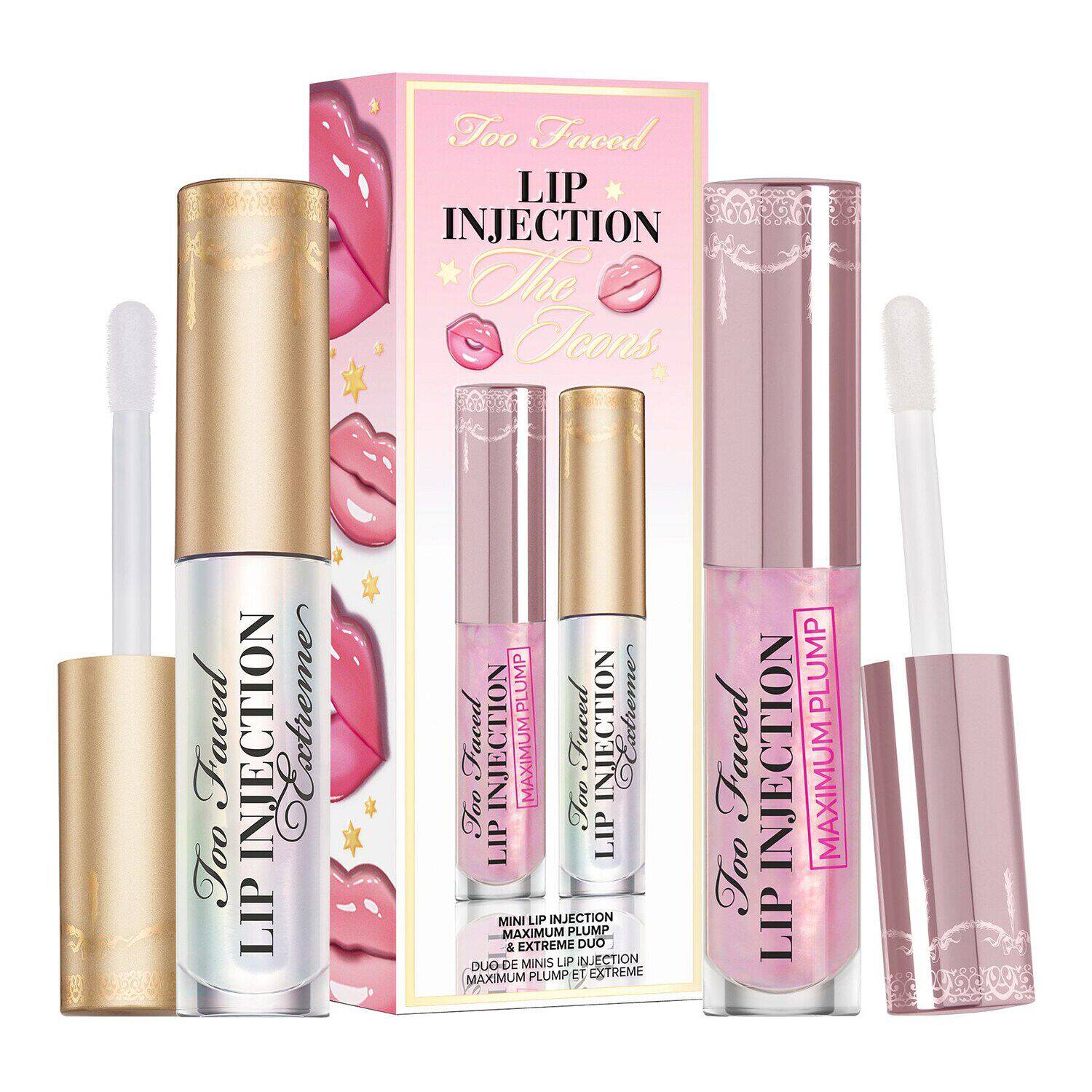 Lip injection the icons - set luciu de buze mini