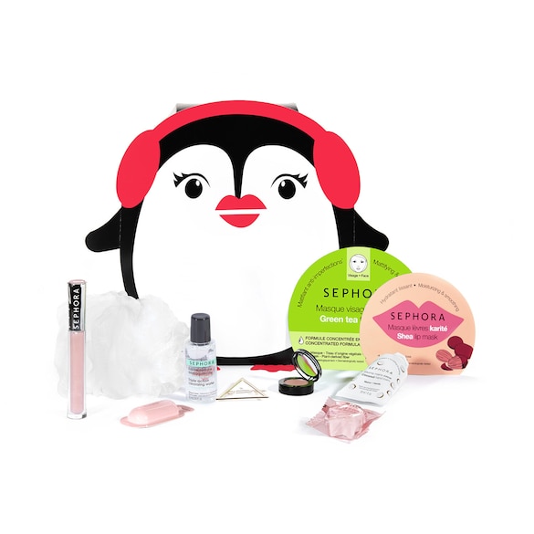 Penguin's Favorite Party Set - Set 10 produse de baie machiaj si accesorii, Sephora Collection
