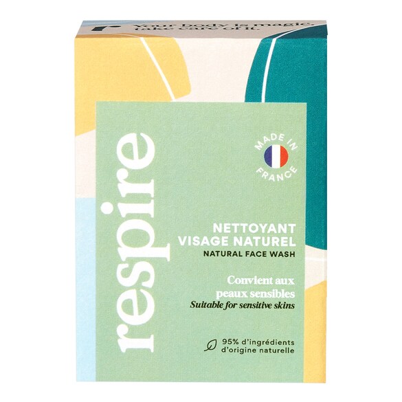 Natural Face Wash - Sapun solid de curatare, Respire