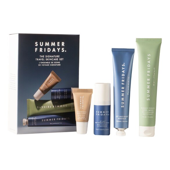 Setul de produse de ingrijire exclusiv calatorie - hidrateaza si calmeaza, Summer Fridays