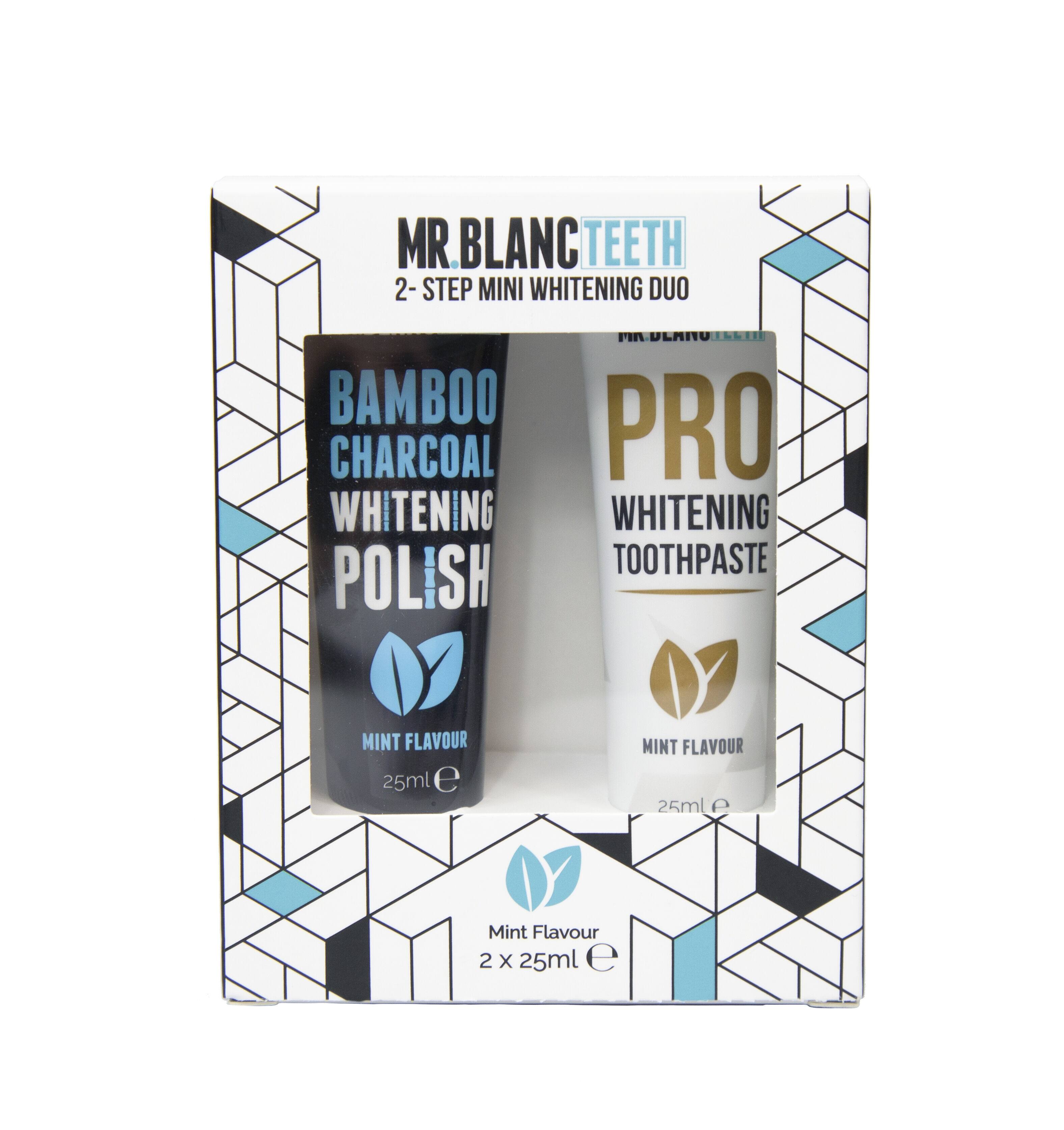 2-step mini whitening duo set travel size - mini set pasta de dinti