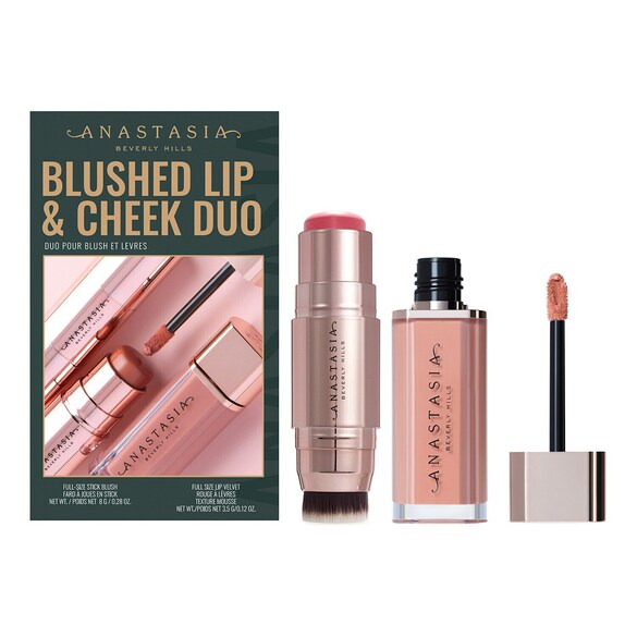 Blushed Lip & Cheek Duo - Set de machiaj pentru buze si obraji, Anastasia Beverly Hills