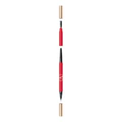 Brow Trio - Stilou cu trei varfuri pentru sprancene - Liner, creion si perie, Valentino
