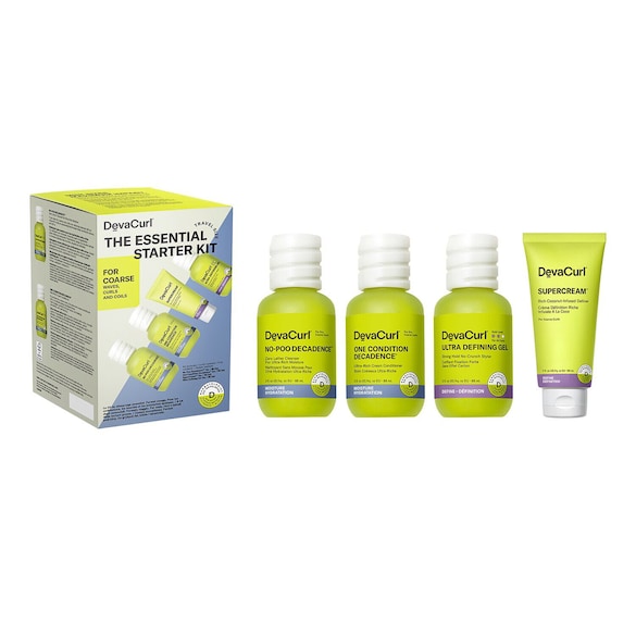 The Essential Starter Kit - Set pentru ingrijirea parului cret, uscat si gros, Devacurl