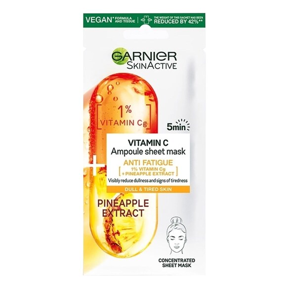 Garnier Anti Fatigue Mask with 1% Vitamine C & Pineapple, LABO GARNIER