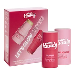 Kit Let's Glow Heroes - Iluminator + Fard de obraz, Merci Handy