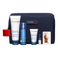 ClarinsMen Baume Super Hydratant & Nettoyant Exfoliant  - Set ingrijire, CLARINS