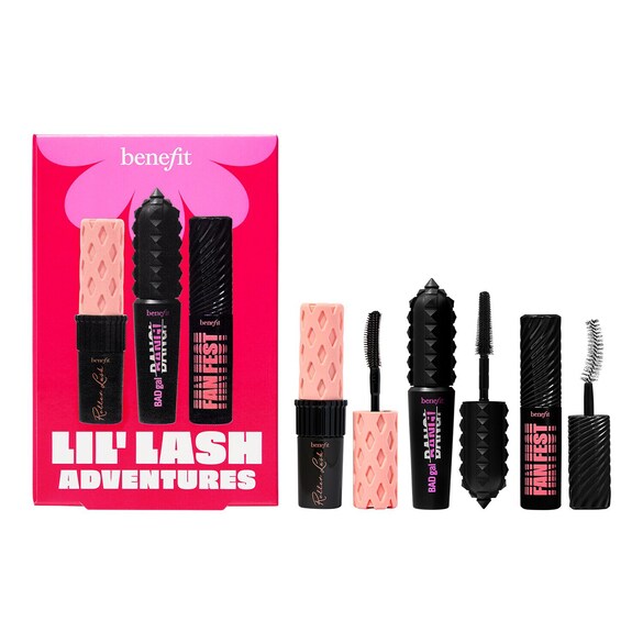 Lil’Lash Adventures kit - Mini BADgal BANG!, Roller Lash & Fan Fest Mascara , Benefit