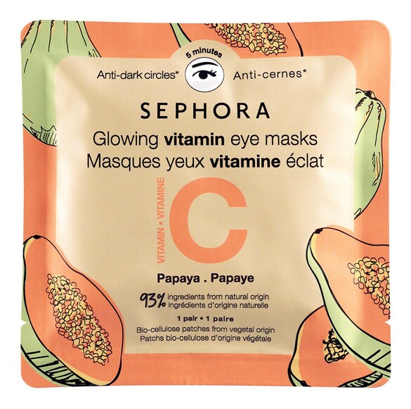 Glowing Vitamin Eye Masks - Masti pentru ochi cu vitamine, Sephora Collection