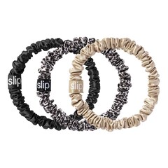 3 Pure Silk Skinny Scrunchies - Elastice pentru par, Slip