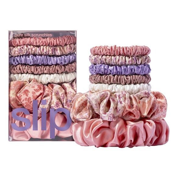 Méga Scrunchie Gift Set - Set de Chouchouri din Mătase Pura Ediție Limitată, Slip