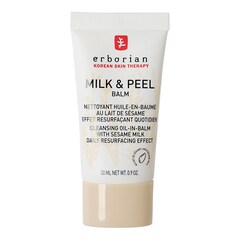 Milk & Peel Balm Travel Size - Mini demachiant cu enzime exfoliante, ERBORIAN