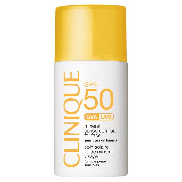 SPF50 Mineral Sunscreen Fluid For Face, Clinique