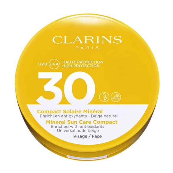 Mineral Sun Care Compact for Face UVA/UVB 30 - Fluid mineral, Clarins