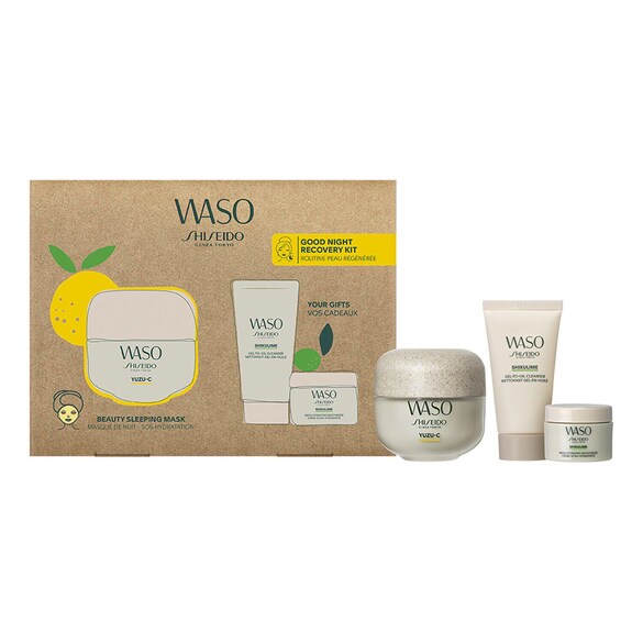 Waso Beauty Sleeping Mask - Skincare Set, Shiseido