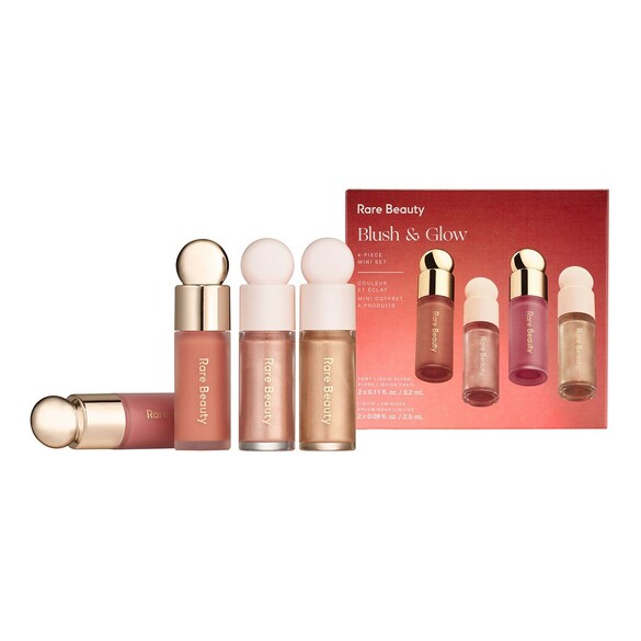 Blush & Glow 4-Piece Mini Set - Set machiaj, Rare Beauty