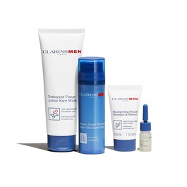 ClarinsMen Baume Super Hydratant & Nettoyant Exfoliant  - Set ingrijire