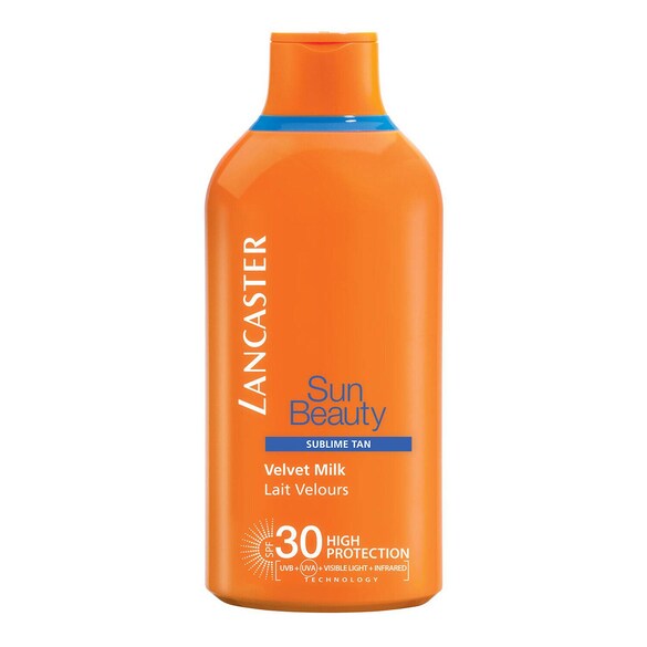 Sun Beauty  Velvet Tanning Milk SPF 30 - Lotiune pentru corp, LANCASTER