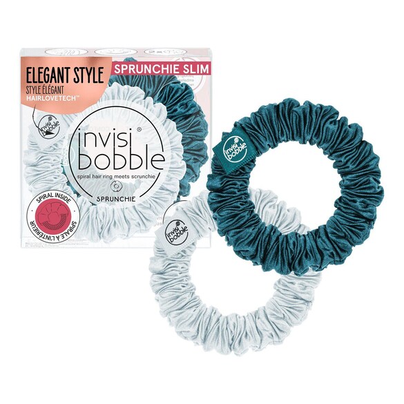 Sprunchie Slim Cool As Ice - Set accesorii par, Invisibobble