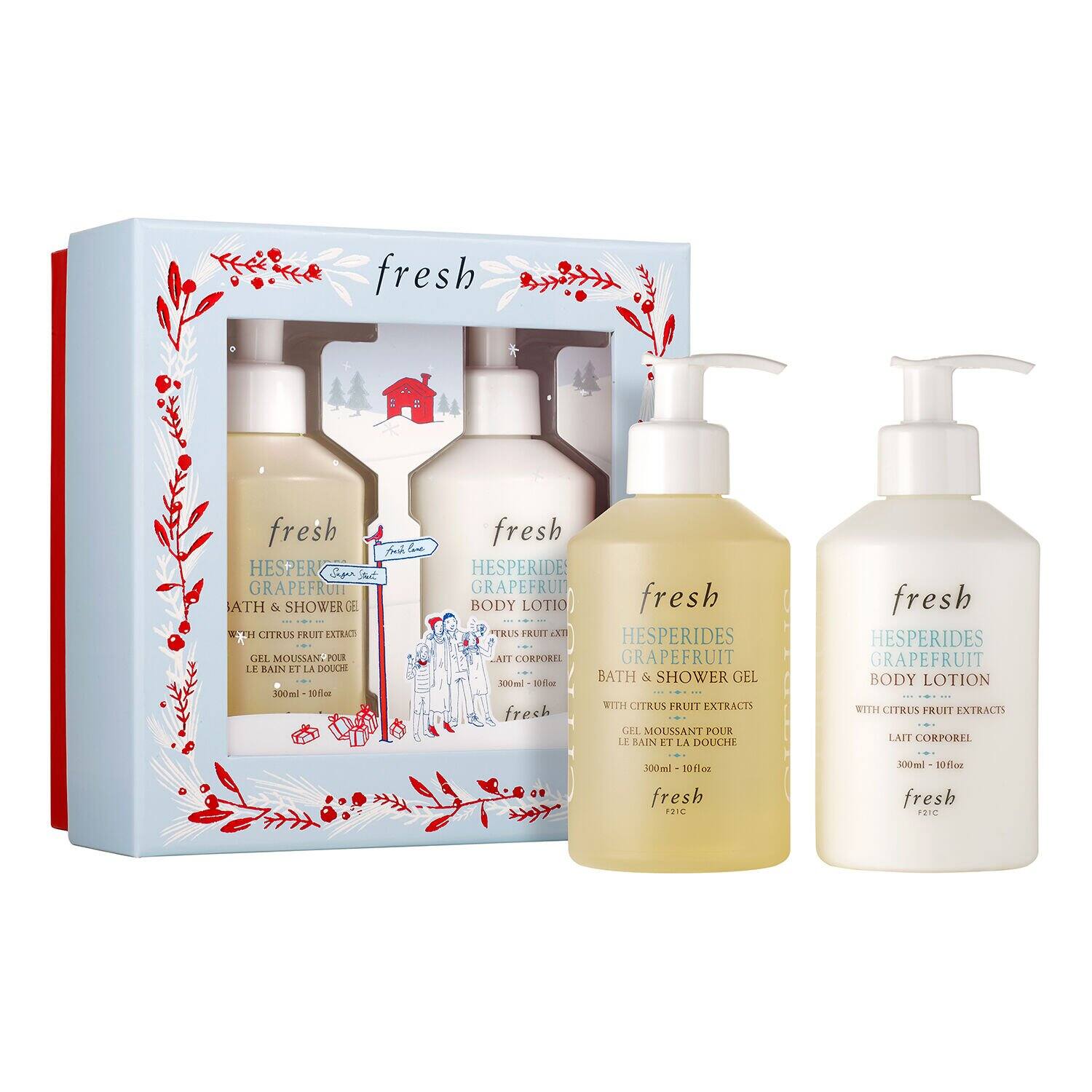 Grapefruit body set - set ingrijire corp