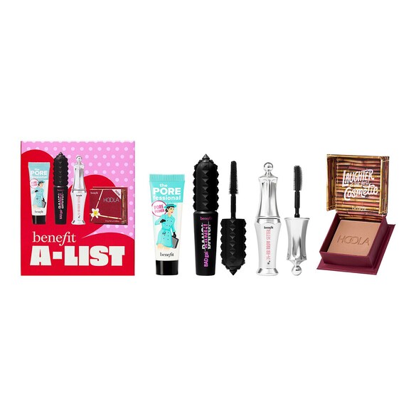 Benefit A-List - Set mini mascara, brow setter, bronzer & primer , Benefit