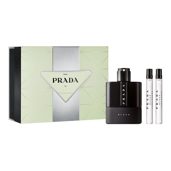Luna Rossa Black - Set cadou apa de parfum barbati, Prada
