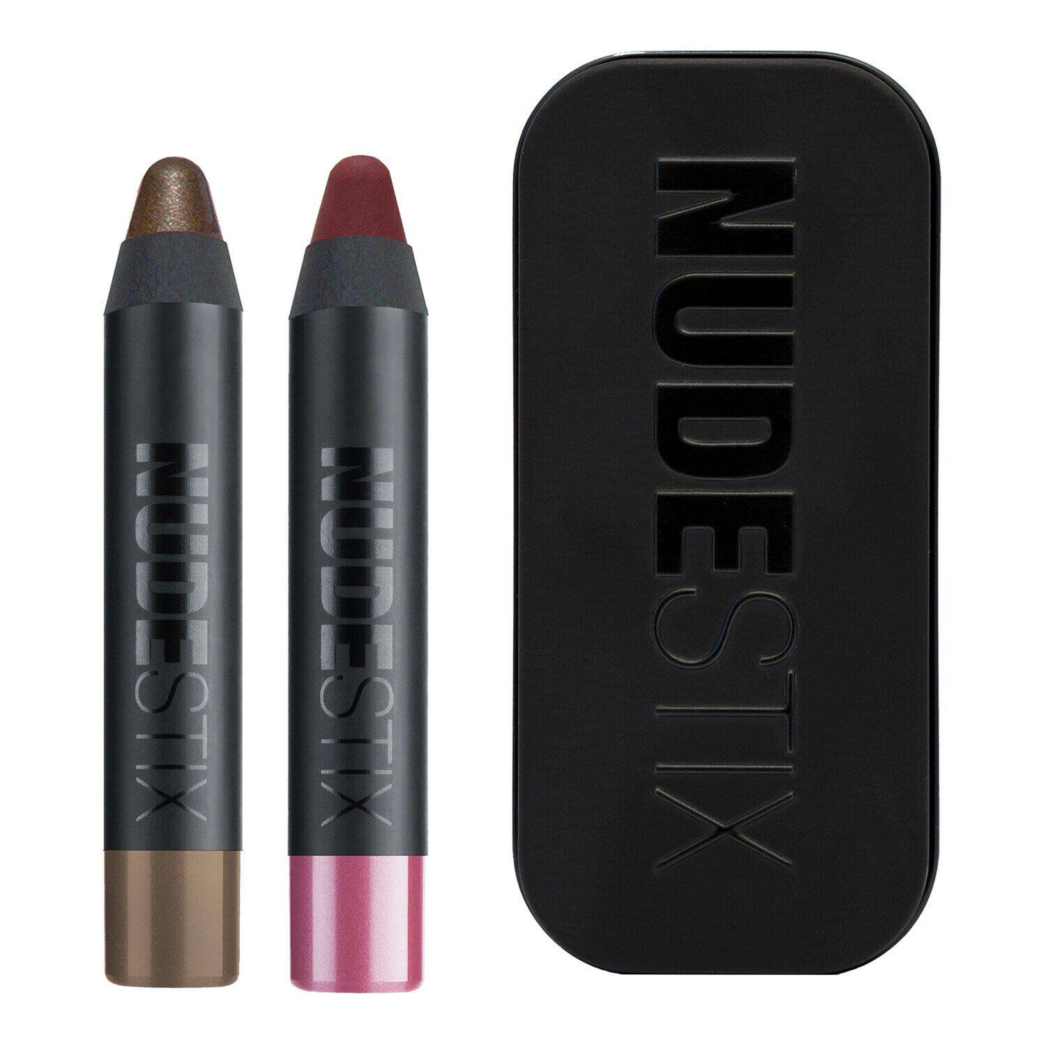 Smokey nudes kit - set machiaj ochi, obraji si buze
