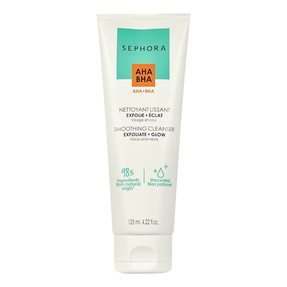 Smoothing Cleanser Exfoliate + Glow - Gel de curatare pentru fata, Sephora Collection