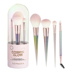 Set de pensule pentru fata si ochi Cosmic Glow -  pentru față și ochi , Sephora Collection