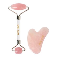 Rose Quartz Workout - Set Accesoriu de masaj facial, SKIN GYM