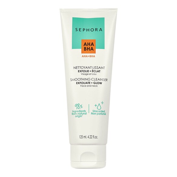 Smoothing Cleanser Exfoliate + Glow - Gel de curatare pentru fata, Sephora Collection