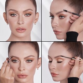 "Full & Feathered" Brow Kit - Kit sprancene