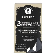 3 Charcoal Nose Strips Patch-uri de nas pentru puncte negre, SEPHORA COLLECTION